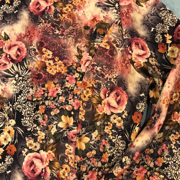 Vintage Fleece Flower Long sleeve dress - Picture 4 of 13